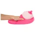 Pluche pantoffels - borstvormig - roze