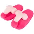 Pluche penis pantoffels - roze