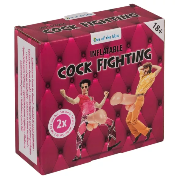 Cock Fighting - opblaasbare strap-on dildo - huidkleur