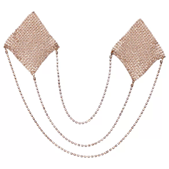 Cottelli - tepelstickers met ketting - goud