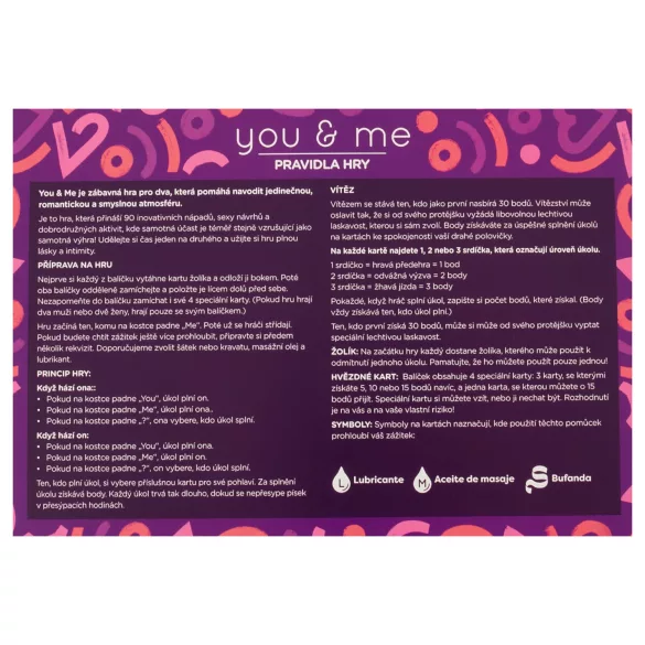 you & me - erotisch partnerspel (Tsjechisch)