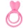 Pulselock Cocktura - konijnenstaartje paar-penisring (roze)