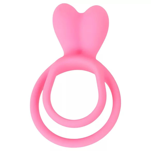Pulselock Cocktura - konijnenstaartje paar-penisring (roze)