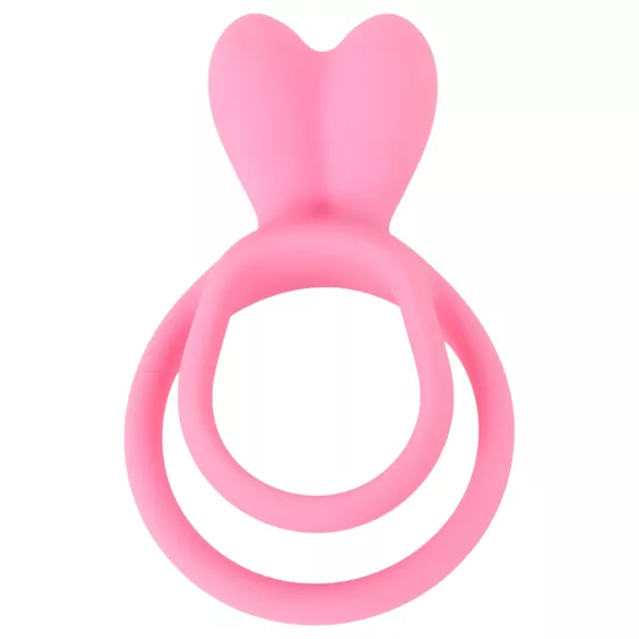 Pulselock Cocktura - konijnenstaartje paar-penisring (roze)