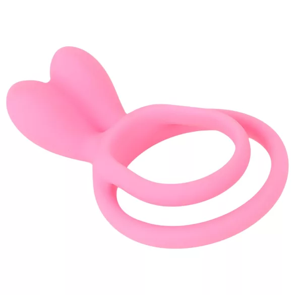 Pulselock Cocktura - konijnenstaartje paar-penisring (roze)