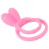 Pulselock Cocktura - konijnenstaartje paar-penisring (roze)
