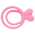 Pulselock Cocktura - konijnenstaartje paar-penisring (roze)