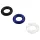 Pulselock Cirkl - TPE penisringen set, 3 stuks (gemengde kleuren)