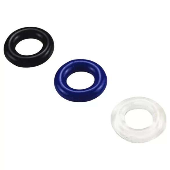 Pulselock Cirkl - TPE penisringen set, 3 stuks (gemengde kleuren)
