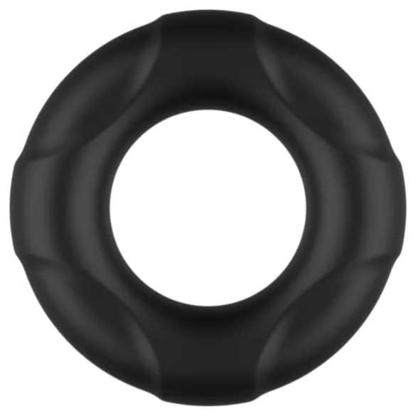 Pulselock Cirkl - siliconen penismatrix (zwart) - 18 mm