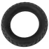 Pulselock Forge - siliconen penisring met bandpatroon (zwart) - 35 mm