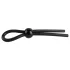Pulselock Forge - verstelbare lasso siliconen penisring (zwart)