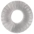 Pulselock Cocktura - geribbelde TPE-penisring (transparant) - 19 mm