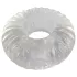 Pulselock Cocktura - geribbelde TPE-penisring (transparant) - 19 mm