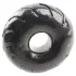 Pulselock Forge - penisring van TPE met wielpatroon (zwart) - 19 mm