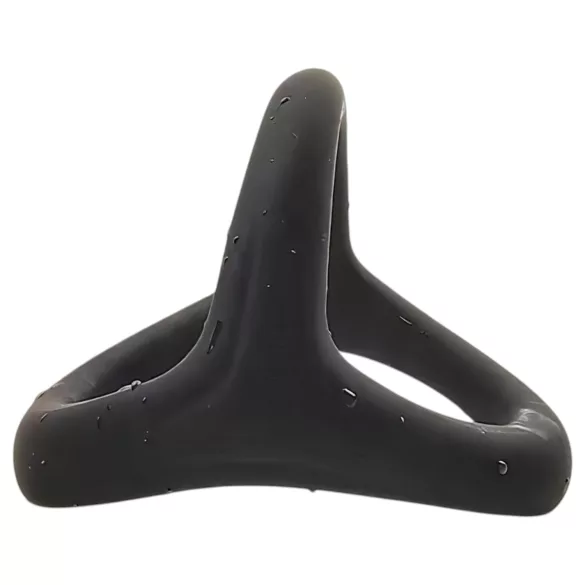 Pulselock Taur - Y-vormige penis- en teeltring (zwart) - S