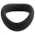 Pulselock Cocktura - gedraaide siliconen penisring (zwart) - 5 cm