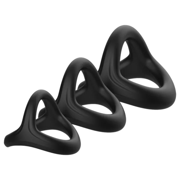 Pulselock Taur - Y-vormige penis- en teeltring (zwart) - M