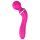 Lonely 2in1 – Massager & G-spot vibrator met 3 opzetstukken (roze)
