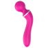 Lonely 2in1 – Massager & G-spot vibrator met 3 opzetstukken (roze)