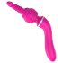 Lonely 2in1 – Massager & G-spot vibrator met 3 opzetstukken (roze)