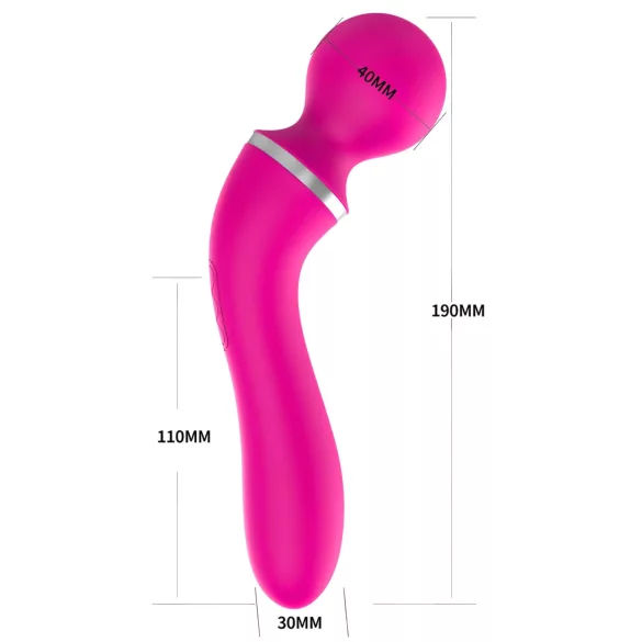 Lonely 2in1 - vibrator en massager - G-spot - 3 opzetstukken - roze