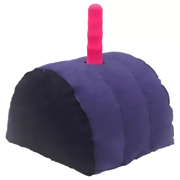 Desirel Magic Pillow - Opblaasbaar sekssieraad / seksspeelkussen met dildo-houder (paars)