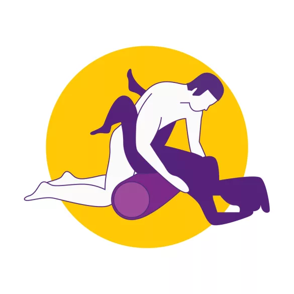 Desirel Magic Pillow - opblaasbaar sekssierkussen - cilindervormig (paars)