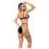Mapalé - Verleidelijke Lingerie Set met Bandjes (Zwart) - L/XL