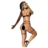 Mapalé - Verleidelijke Lingerie Set met Bandjes (Zwart) - L/XL