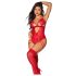 Mapalé - kanten body met jarretel (rood) - L/XL
