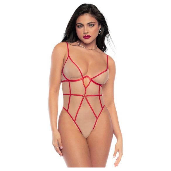 Mapalé - Strappy Body (rood-natuur)