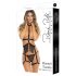 Rene Rofe Rassel Tassle - sierlijke bodyharnas en string (zwart) - S-L