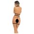 Rene Rofe Rassel Tassle - sierlijke bodyharnas en string (zwart) - S-L