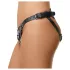 ZADO - leren broekje voor opzetdildo voor BDSM (zwart, S-L)