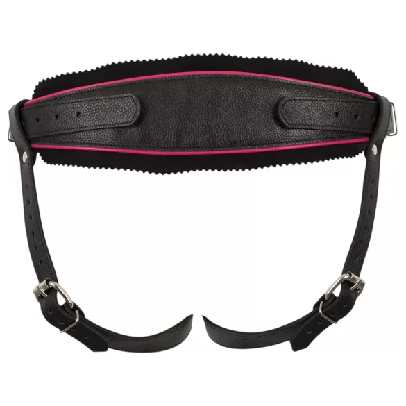 ZADO - leren broekje voor opzetdildo voor BDSM (zwart, S-L)