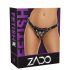 ZADO - Leren harnas voor strap-on (zwart) - S-L