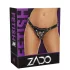 ZADO - leren broekje voor opzetdildo voor BDSM (zwart, S-L)