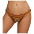 ZADO - bruine leren harnas voor strap-ons - L/XL