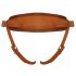ZADO - bruine leren harnas voor strap-ons - L/XL