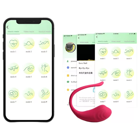 Funny Me - App-gestuurde vibratie-ei (roze)