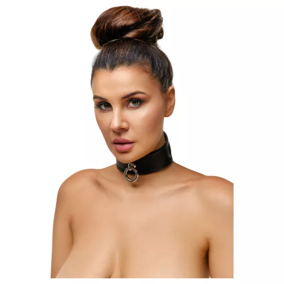 ZADO - leren halsband - zwart