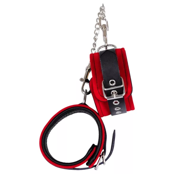 ZADO - leren enkelboeien (rood)