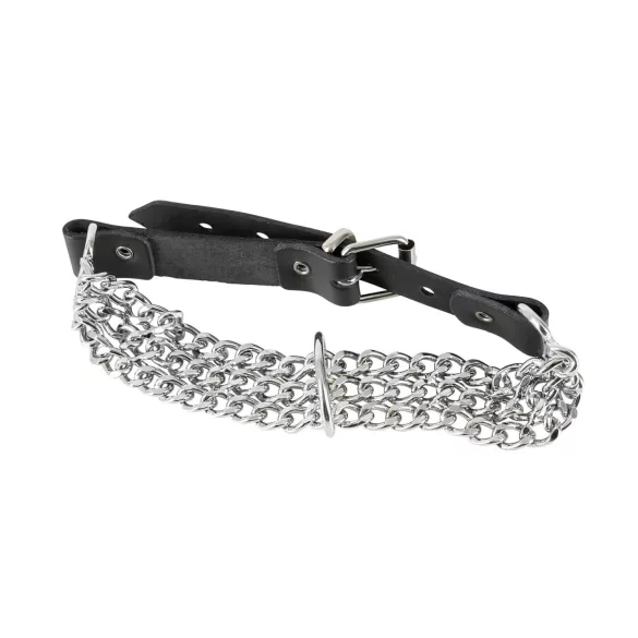 ZADO - halsband met ketting - staal - zilver