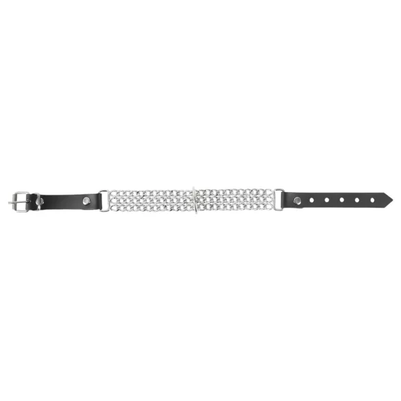 ZADO - halsband met ketting - staal - zilver