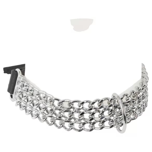 ZADO - halsband met ketting - staal - zilver