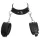 ZADO - leren halsband met boeien - zwart