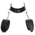ZADO - leren halsband met boeien - zwart