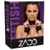 ZADO - leren halsband met boeien - zwart