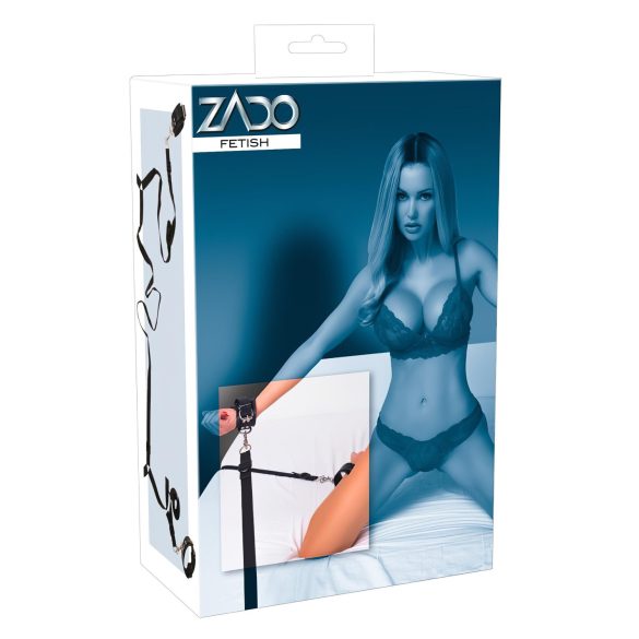 ZADO - Leren bed bondage set (zwart)